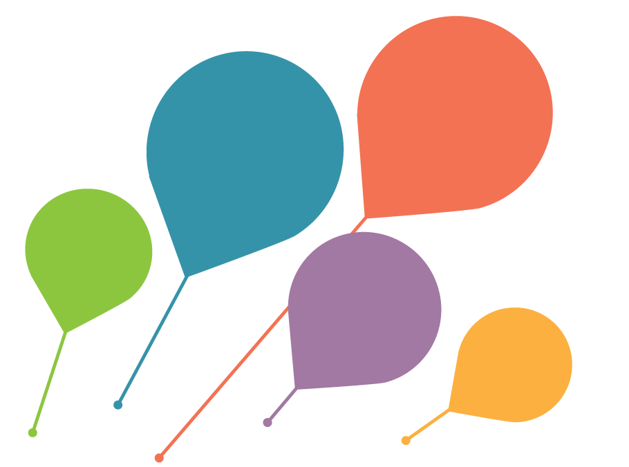 Colourful shapes background graphic